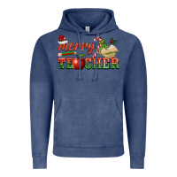 Vintage Denim merry teacher Vintage Hoodie - BarkalooDesign