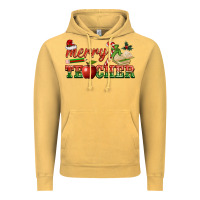 Vintage Mustard merry teacher Vintage Hoodie - BarkalooDesign
