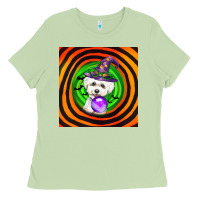 Matcha halloween bichons frise dog Ladies Tee - LillyAllenDesigns