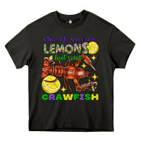 Asphalt When Life Gives You Lemons Boil Some Crawfish Mardi Gras Heavy Core Tee - FaDigitalArtStudio