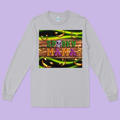 Spooky Mama Long Sleeve Tee Designed By Artiststas