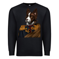 Black Pet Portraits, Custom Pet Portraits, Renaissance Pet Portraits, Premium Sweatshirt - RanaPortraitStore