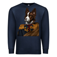 Navy Pet Portraits, Custom Pet Portraits, Renaissance Pet Portraits, Premium Sweatshirt - RanaPortraitStore