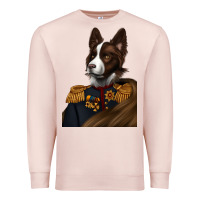Pale Pink Pet Portraits, Custom Pet Portraits, Renaissance Pet Portraits, Premium Sweatshirt - RanaPortraitStore