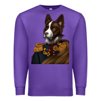 Purple Pet Portraits, Custom Pet Portraits, Renaissance Pet Portraits, Premium Sweatshirt - RanaPortraitStore