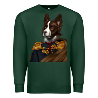 Sports Green Pet Portraits, Custom Pet Portraits, Renaissance Pet Portraits, Premium Sweatshirt - RanaPortraitStore