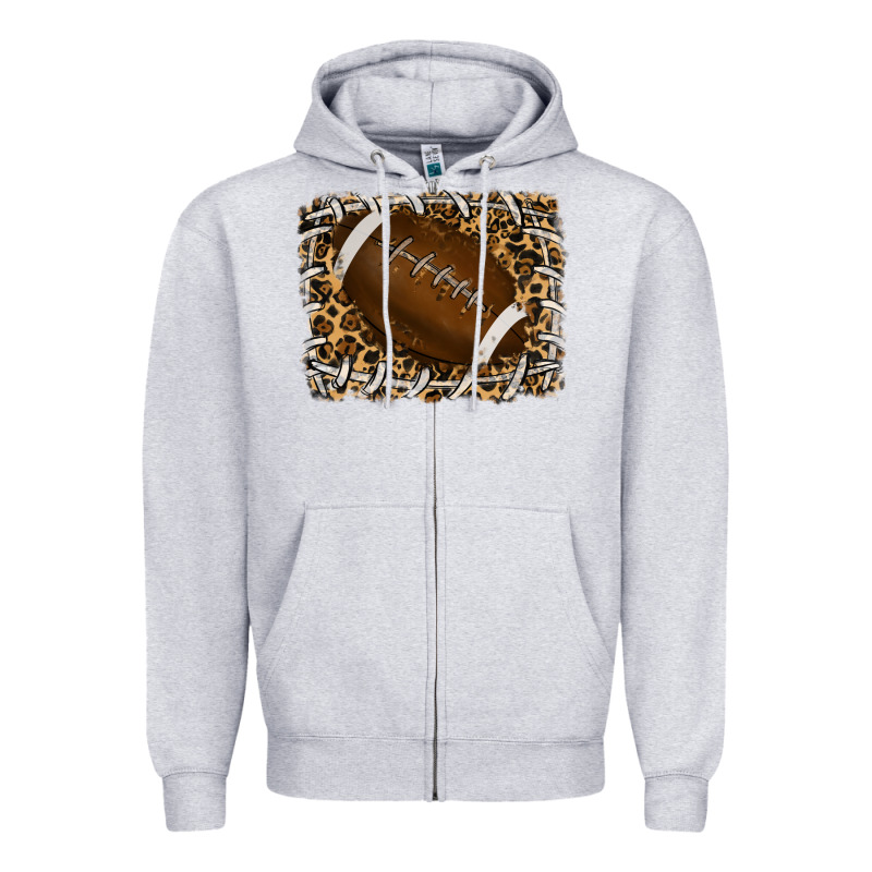 Leopard American Football Backround Zipper Hoodie by RanaPortraitStore | Teevron