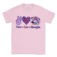 Bubblegum Pink Peace Love Hairstylist Classic Tee - Jasminsmagicworld