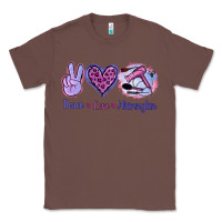 Chestnut Peace Love Hairstylist Classic Tee - Jasminsmagicworld
