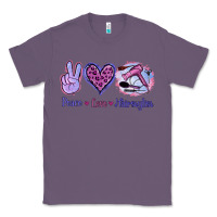 Lavender Peace Love Hairstylist Classic Tee - Jasminsmagicworld
