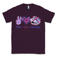 Plum Peace Love Hairstylist Classic Tee - Jasminsmagicworld