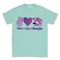 Seafoam Peace Love Hairstylist Classic Tee - Jasminsmagicworld