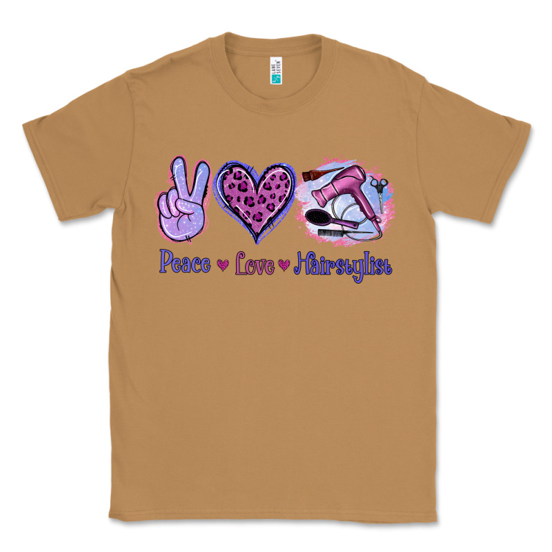 Peace Love Hairstylist Classic Tee by Jasminsmagicworld | Teevron