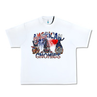 White amerikan gnomies Urban Heavy Tee - SublimationCraftShop