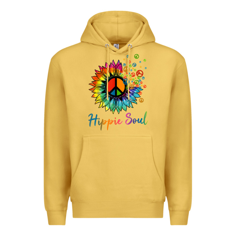 Daisy Peace Sign Hippie Soul Retro Hippie Flower Lovers T Shirt Premium Hoodie by baoMotion | Teevron