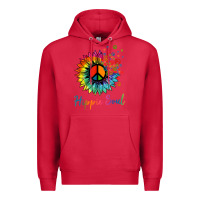 Cardinal daisy peace sign hippie soul retro hippie flower lovers t shirt Premium Hoodie - baoMotion
