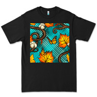 Black autumn leaves seamless pattern Premium Tee - BundleAndBundleShop
