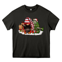 Asphalt christmas gnome and tree Heavy Core Tee - FaDigitalArtStudio