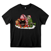 Black christmas gnome and tree Heavy Core Tee - FaDigitalArtStudio