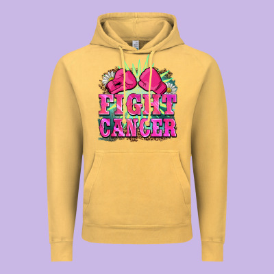 Fight Cancer Vintage Hoodie Designed By Barkaloodesign