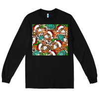 Santa Skeleton Christmas Tumbler Long Sleeve Tee | Teevron
