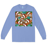 Colony Blue santa skeleton christmas tumbler Long Sleeve Tee - Artiststas