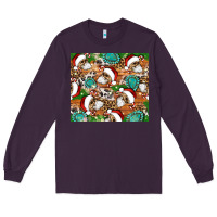Plum santa skeleton christmas tumbler Long Sleeve Tee - Artiststas