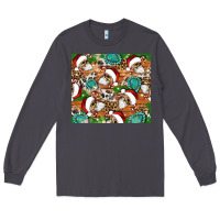 Smoke santa skeleton christmas tumbler Long Sleeve Tee - Artiststas