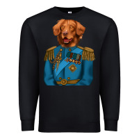 Black Golden Retriever Dog Portrait,Custom Pet Portraits,Renaissance Dog Premium Sweatshirt - RanaPortraitStore
