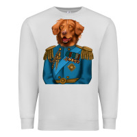 Dove Grey Golden Retriever Dog Portrait,Custom Pet Portraits,Renaissance Dog Premium Sweatshirt - RanaPortraitStore
