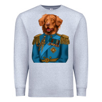 Heather Grey Golden Retriever Dog Portrait,Custom Pet Portraits,Renaissance Dog Premium Sweatshirt - RanaPortraitStore