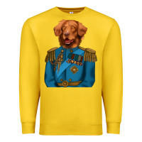 Lemon Golden Retriever Dog Portrait,Custom Pet Portraits,Renaissance Dog Premium Sweatshirt - RanaPortraitStore