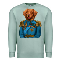 Seafoam Golden Retriever Dog Portrait,Custom Pet Portraits,Renaissance Dog Premium Sweatshirt - RanaPortraitStore