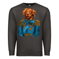 Smoke Golden Retriever Dog Portrait,Custom Pet Portraits,Renaissance Dog Premium Sweatshirt - RanaPortraitStore