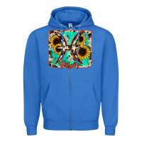 True Royal pisces turquoise cowhide Zipper Hoodie - RanaPortraitStore