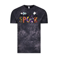 Cloud Black too cute to spook Vintage Tee - CowhideDigitalArt