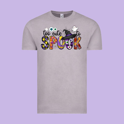 Too Cute To Spook Vintage Tee Designed By Cowhidedigitalart