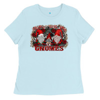 Baby Blue chillin with my gnomies Ladies Tee - SublimationCraftShop