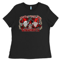 Black chillin with my gnomies Ladies Tee - SublimationCraftShop