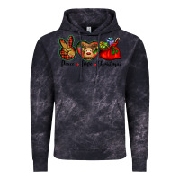 Cloud Black peace love Christmas Vintage Hoodie - BarkalooDesign