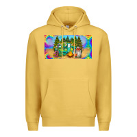 Antique Gold hippie soul license plate Premium Hoodie - BarkalooDesign