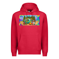 Cardinal hippie soul license plate Premium Hoodie - BarkalooDesign