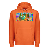 Carrot hippie soul license plate Premium Hoodie - BarkalooDesign