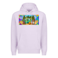 Lilac hippie soul license plate Premium Hoodie - BarkalooDesign
