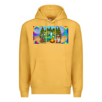 Mustard hippie soul license plate Premium Hoodie - BarkalooDesign