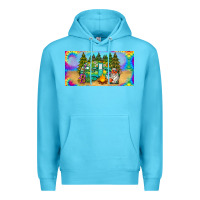 Ocean Blue hippie soul license plate Premium Hoodie - BarkalooDesign