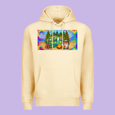 Hippie Soul License Plate Premium Hoodie Designed By Barkaloodesign