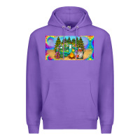Purple hippie soul license plate Premium Hoodie - BarkalooDesign