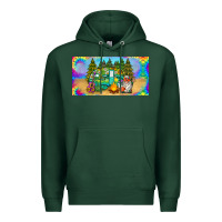 Sports Green hippie soul license plate Premium Hoodie - BarkalooDesign