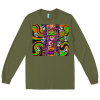Army Green Spooky Long Sleeve Tee - Artiststas